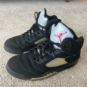 Air Jordans Retro 5 size 11 black mens